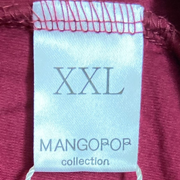 Mango pop XXL burgundy long sleeve bodysuit - Picture 10 of 10